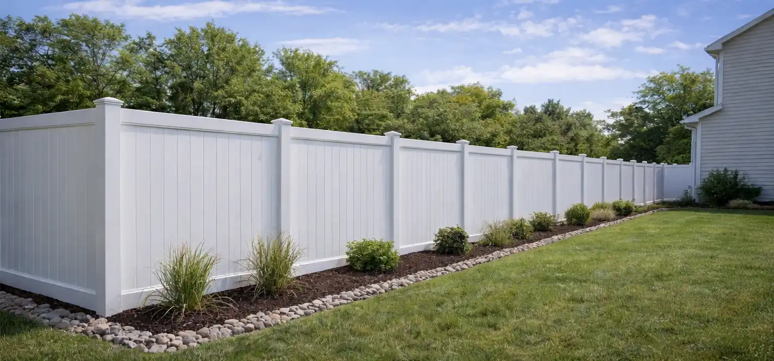 Vinyl Fence installation in the Roanoke Valley